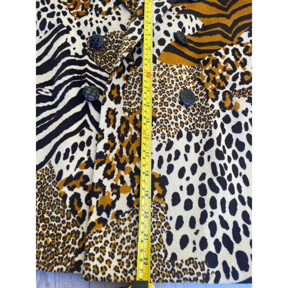 Executive Collection Women’s Animal Print Blazer Zebra Leopard Patchwork Sz 18 - Picture 5 of 7